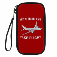 Thumbnail for Let Your Dreams Take Flight Designed Travel Cases & Wallets