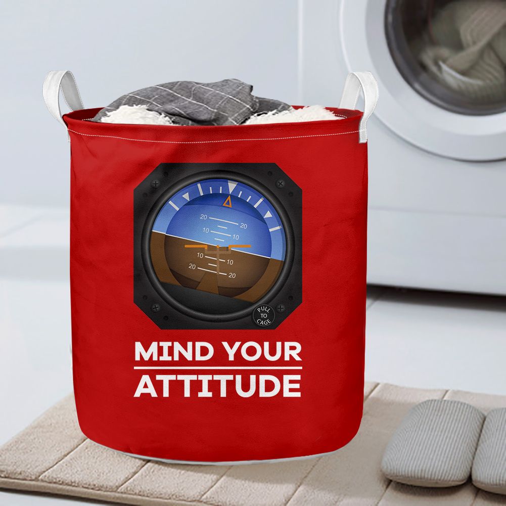 Mind Your Attitude Designed Laundry Baskets