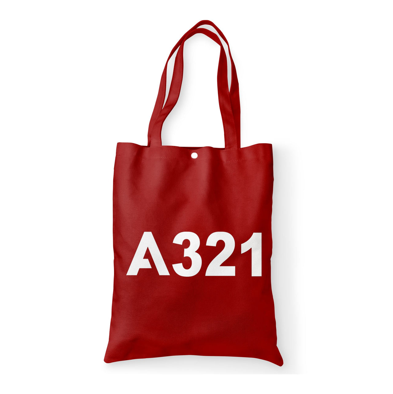 A321 Flat Text Designed Tote Bags