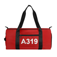 Thumbnail for A319 Flat Text Designed Sports Bag