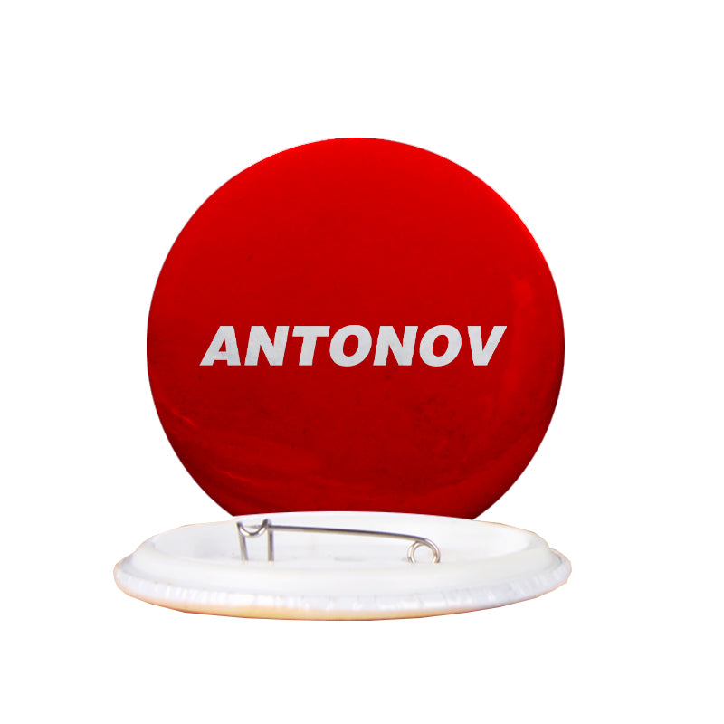 Antonov & Text Designed Pins