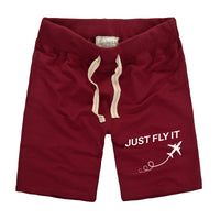 Thumbnail for Just Fly It Designed Cotton Shorts
