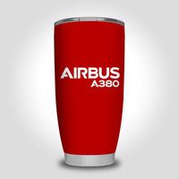 Thumbnail for Airbus A380 & Text Designed Tumbler Travel Mugs