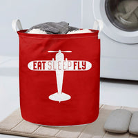 Thumbnail for Eat Sleep Fly & Propeller Designed Laundry Baskets