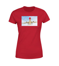 Thumbnail for Beautiful Airbus A330 on Approach Designed Women T-Shirts