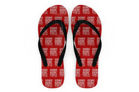 Thumbnail for Student Pilot Label Designed Slippers (Flip Flops)