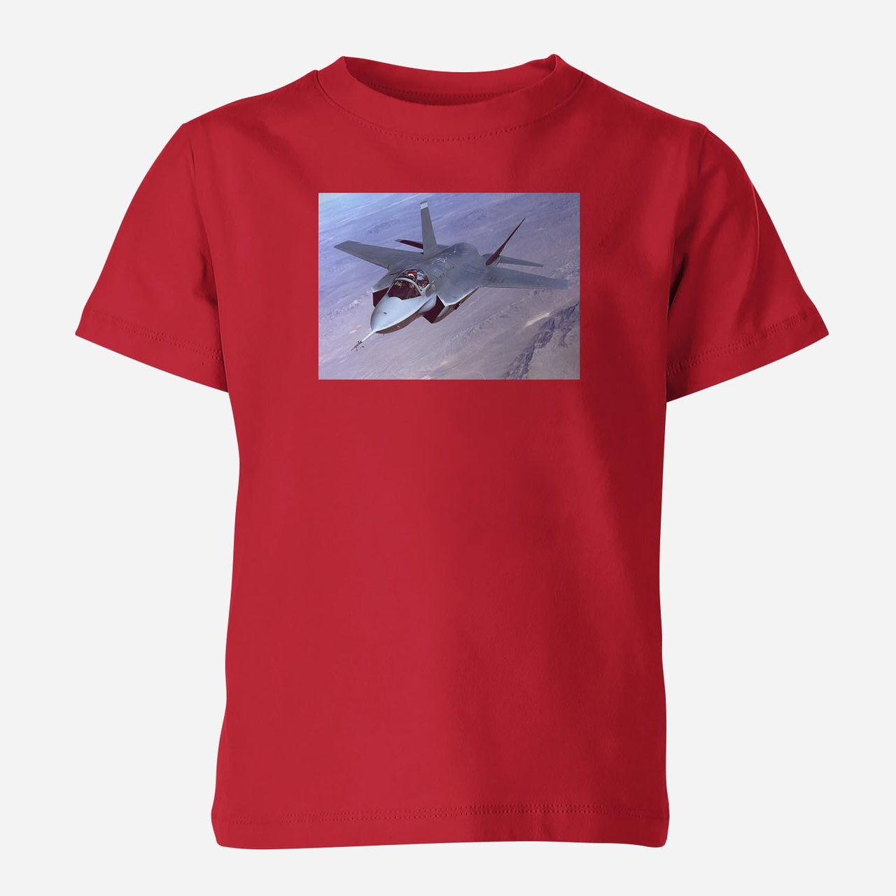 Fighter Jet 35 Captured in the Air Designed Children T-Shirts