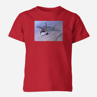 Thumbnail for Fighting Falcon F35 Captured in the Air Designed Children T-Shirts