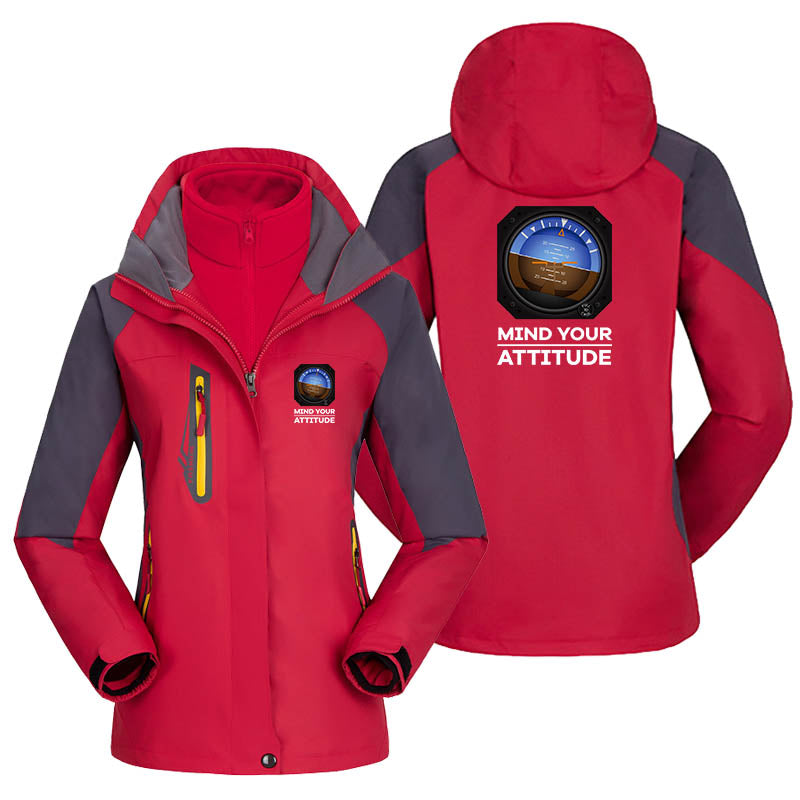 Mind Your Attitude Designed Thick "WOMEN" Skiing Jackets