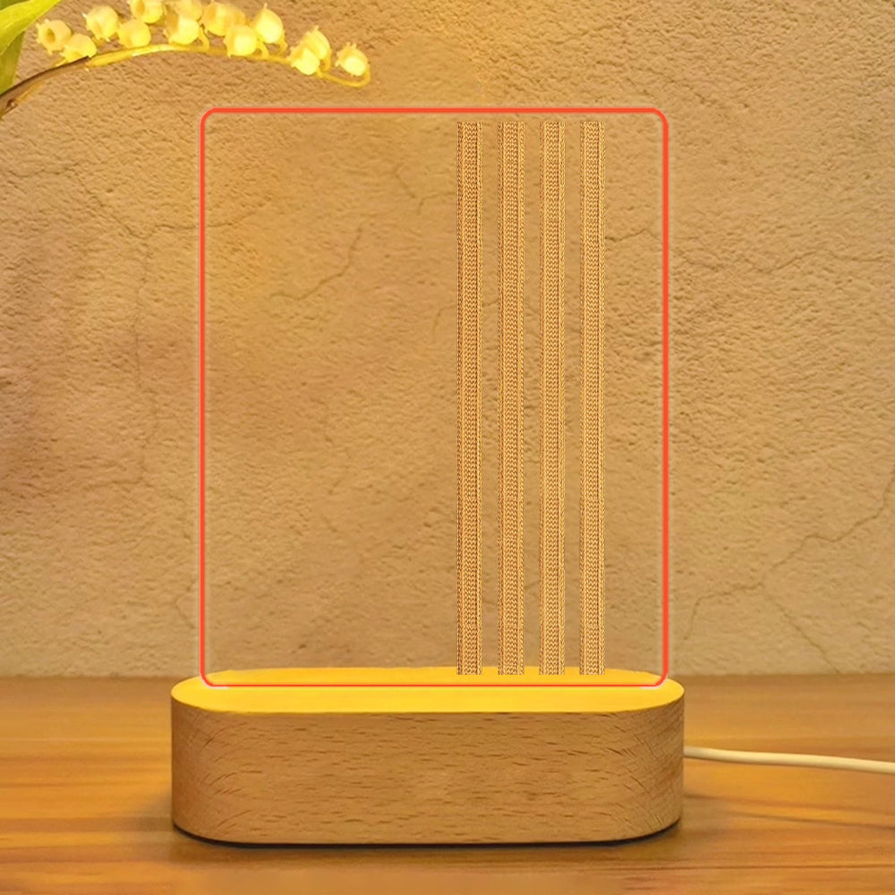 Special Pilot Epaulettes 4 Lines Designed Night Lamp