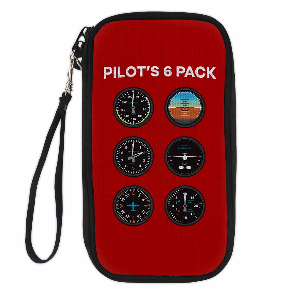 Pilot's 6 Pack Designed Travel Cases & Wallets