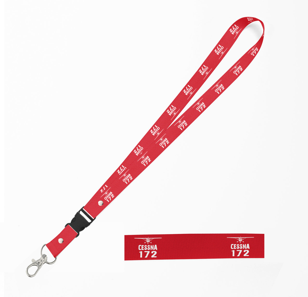 Cessna 172 & Plane Designed Detachable Lanyard & ID Holders