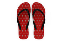 Thumbnail for Colourful Airplane Designed Slippers (Flip Flops)