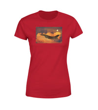 Thumbnail for Departing Fighting Falcon F16 Designed Women T-Shirts