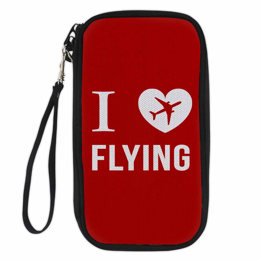 I Love Flying Designed Travel Cases & Wallets
