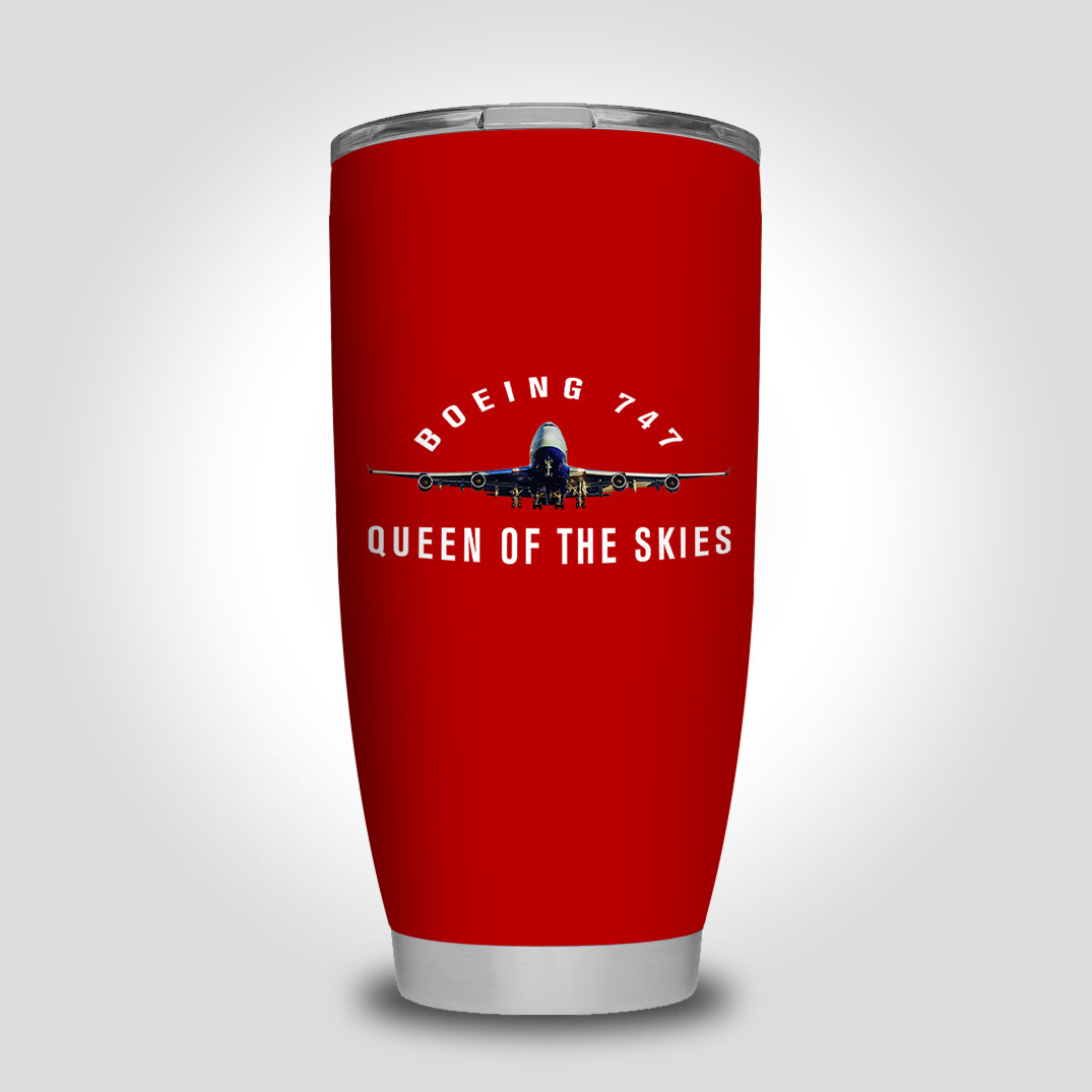 Boeing 747 Queen of the Skies Designed Tumbler Travel Mugs
