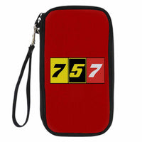 Thumbnail for Flat Colourful 757 Designed Travel Cases & Wallets