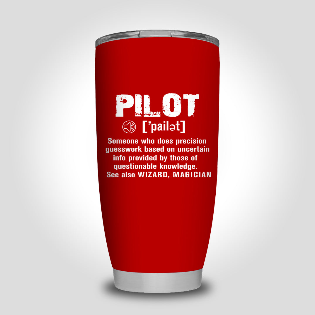 Pilot [Noun] Designed Tumbler Travel Mugs