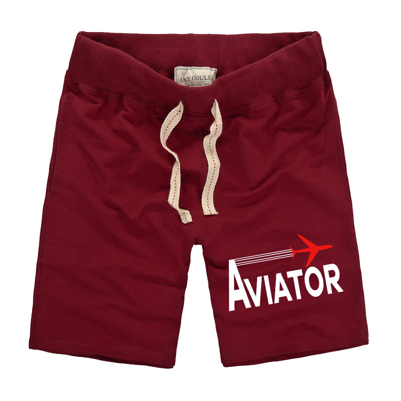 Aviator Designed Cotton Shorts