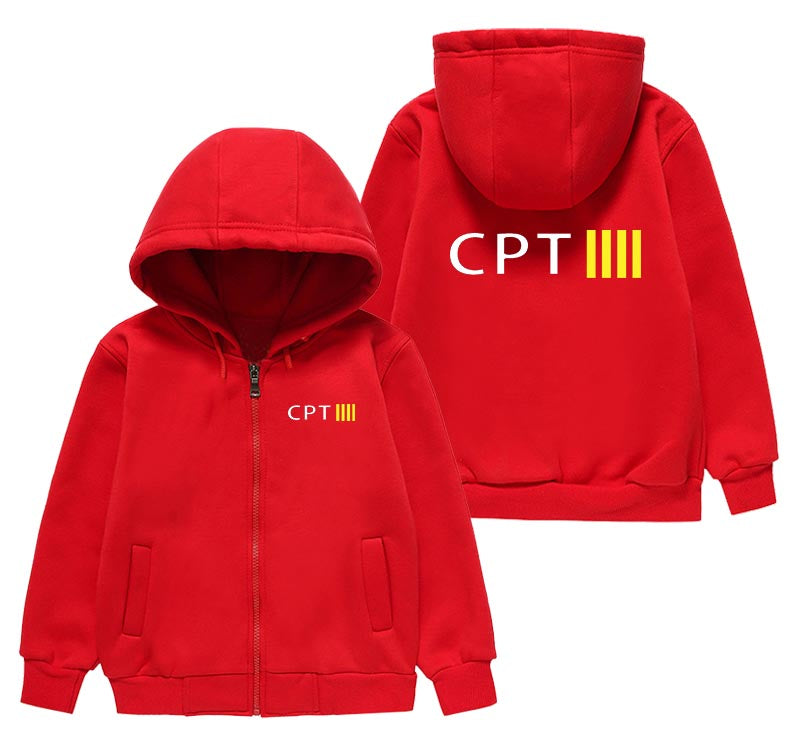 CPT & 4 Lines Designed "CHILDREN" Zipped Hoodies
