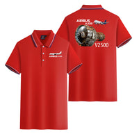 Thumbnail for Airbus A320 & V2500 Engine Designed Stylish Polo T-Shirts (Double-Side)