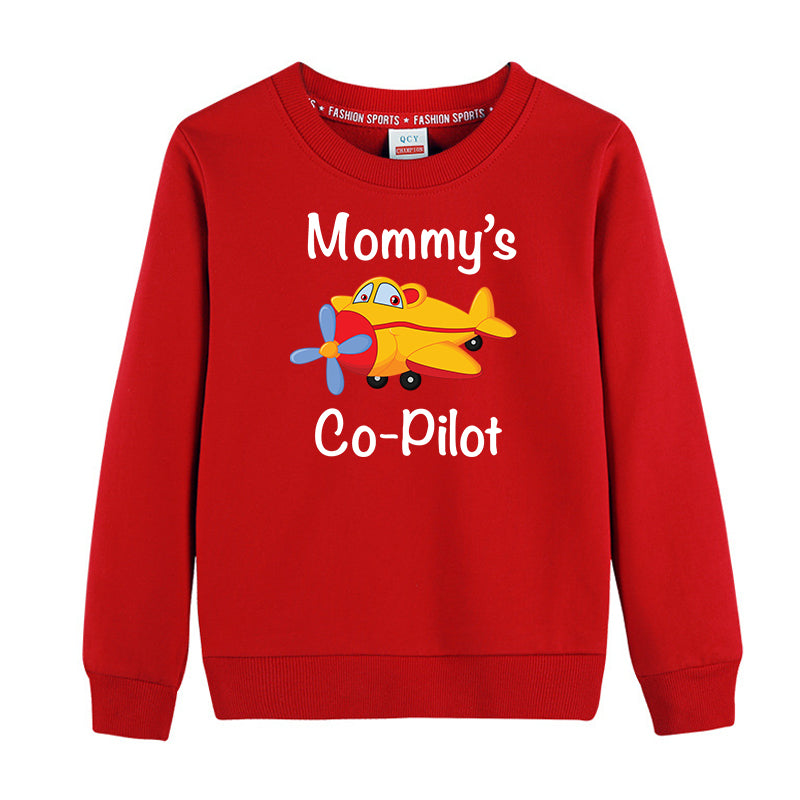 Mommy's Co-Pilot (Propeller) Designed "CHILDREN" Sweatshirts