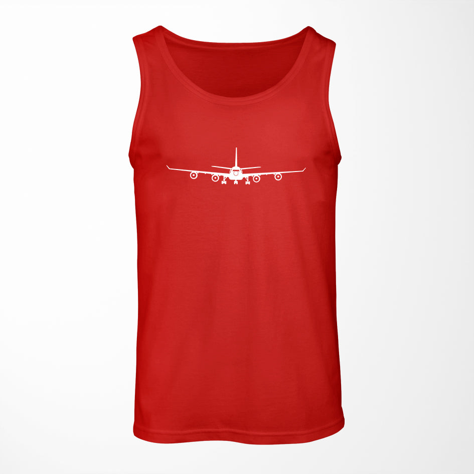 Airbus A340 Silhouette Designed Tank Tops