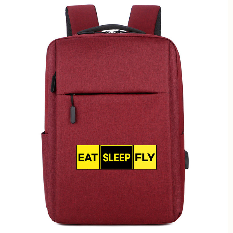 Eat Sleep Fly (Colourful) Designed Super Travel Bags