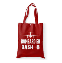 Thumbnail for Bombardier Dash-8 & Plane Designed Tote Bags