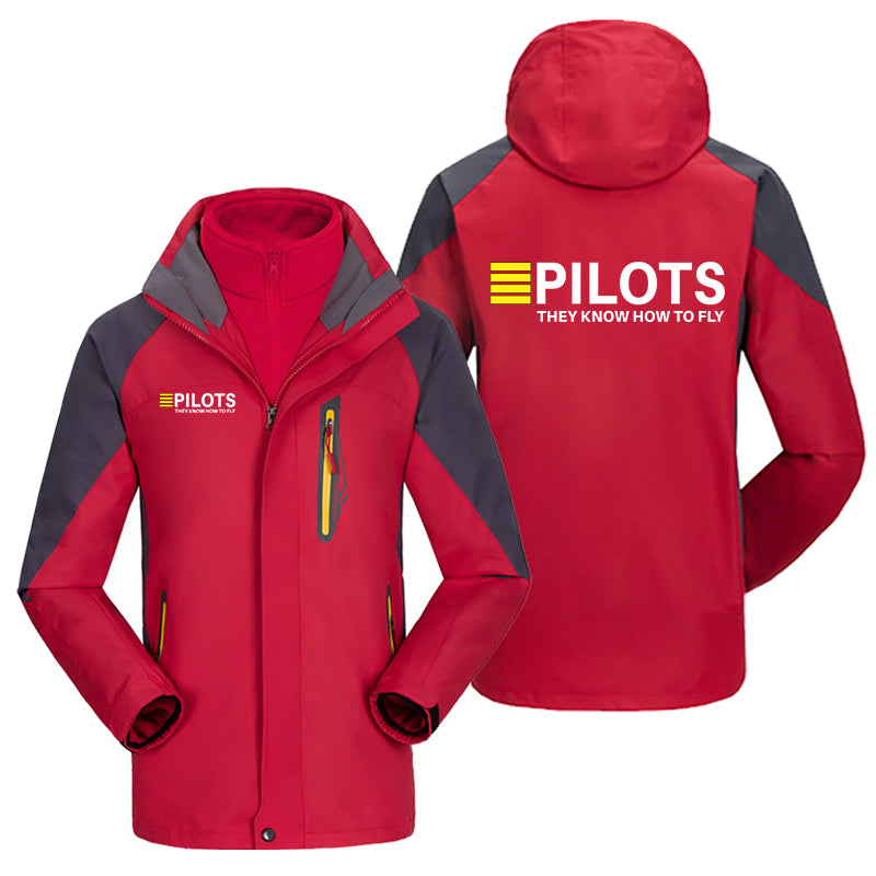 Pilots They Know How To Fly Designed Thick Skiing Jackets