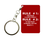 Thumbnail for Rule 1 - Pilot is Always Correct Designed Key Chains