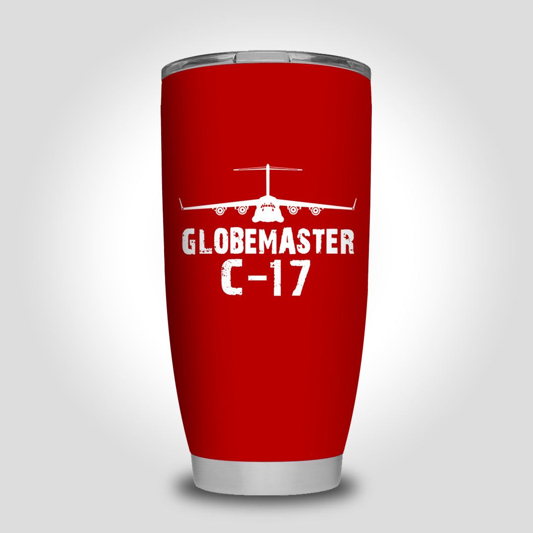 GlobeMaster C-17 & Plane Designed Tumbler Travel Mugs