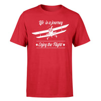 Thumbnail for Life is a journey Enjoy the Flight Designed T-Shirts