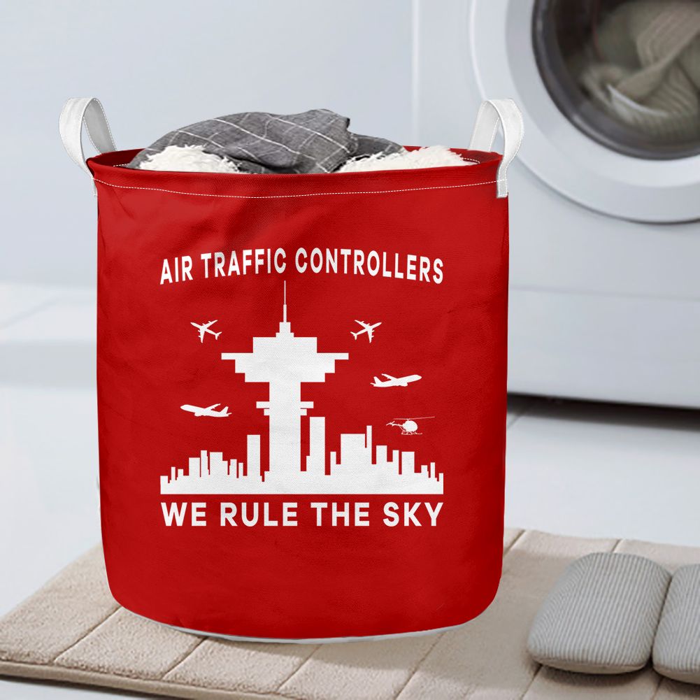Air Traffic Controllers - We Rule The Sky Designed Laundry Baskets