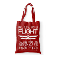 Thumbnail for Once You've Tasted Flight Designed Tote Bags