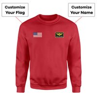 Thumbnail for Custom Flag & Name with (Special Badge) Designed 3D Sweatshirts