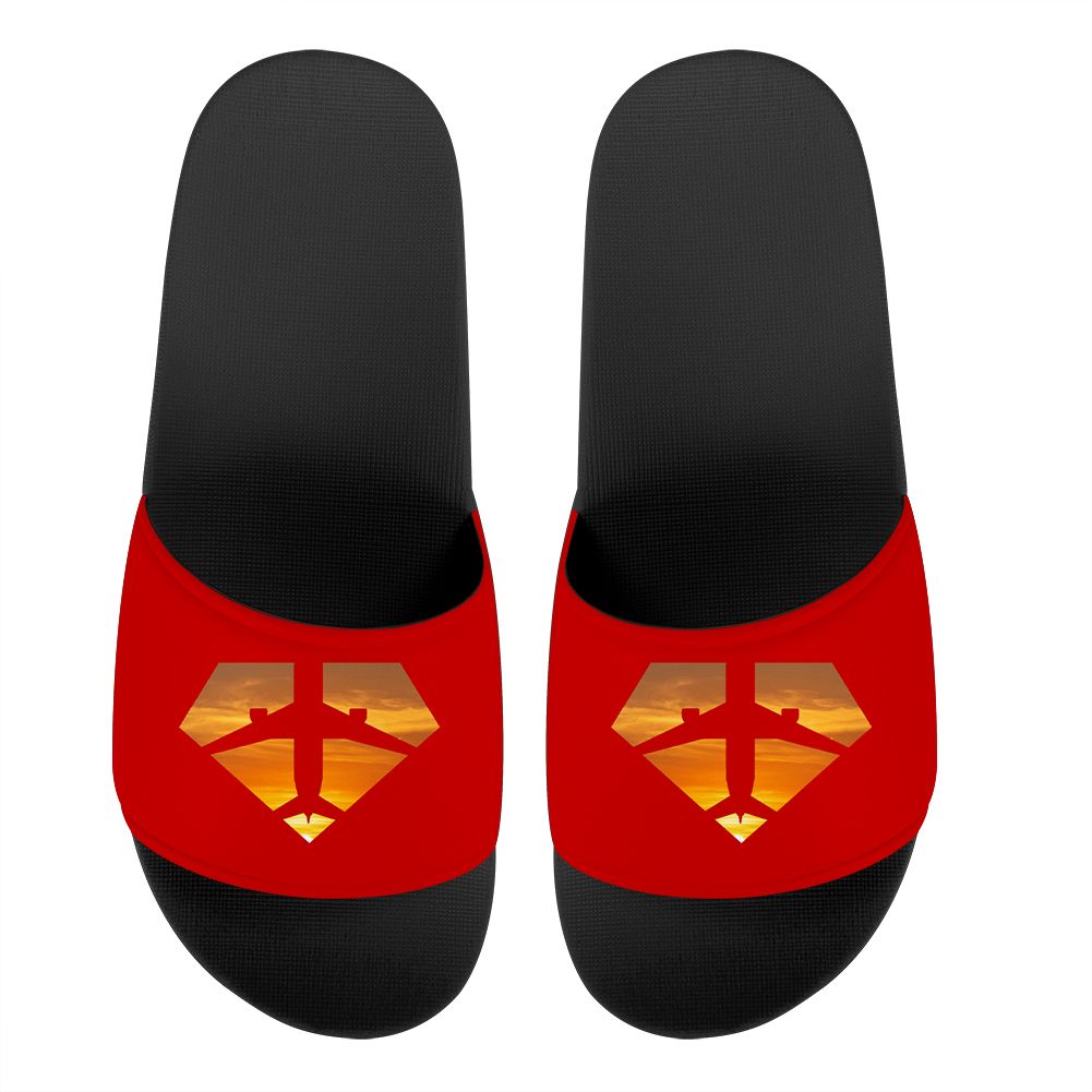 Supermen of The Skies (Sunset) Designed Sport Slippers