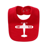 Thumbnail for Eat Sleep Fly & Propeller Designed Baby Saliva & Feeding Towels