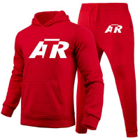 Thumbnail for ATR & Text Designed Hoodies & Sweatpants Set