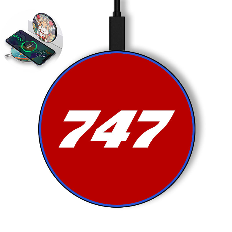 747 Flat Text Designed Wireless Chargers