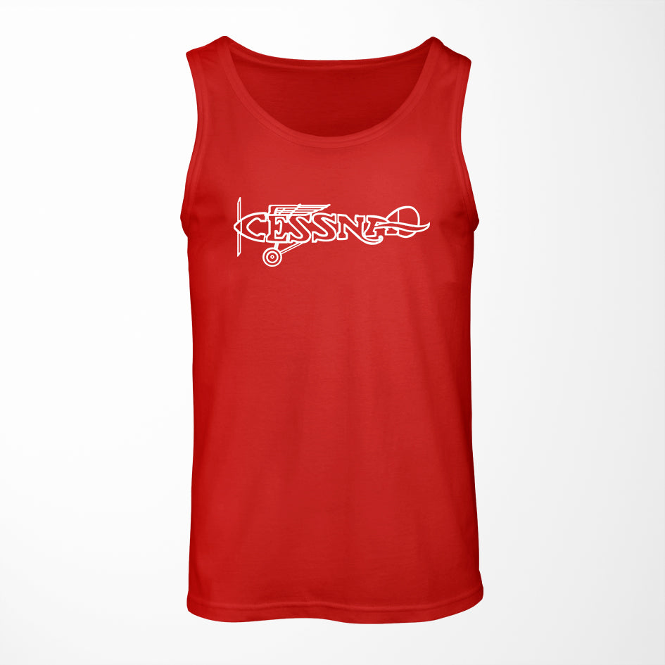 Special Cessna Text Designed Tank Tops