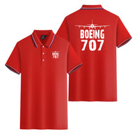 Thumbnail for Boeing 707 & Plane Designed Stylish Polo T-Shirts (Double-Side)