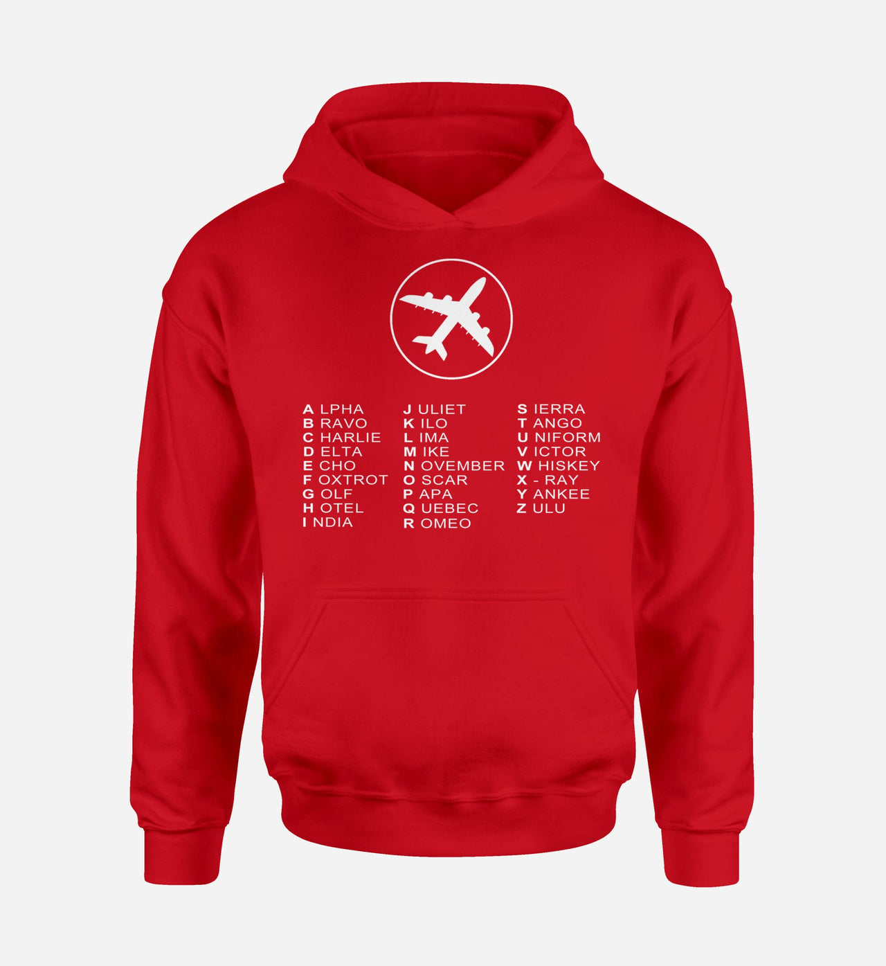 Aviation Alphabet 2 Designed Hoodies