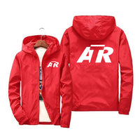 Thumbnail for ATR & Text Designed Windbreaker Jackets