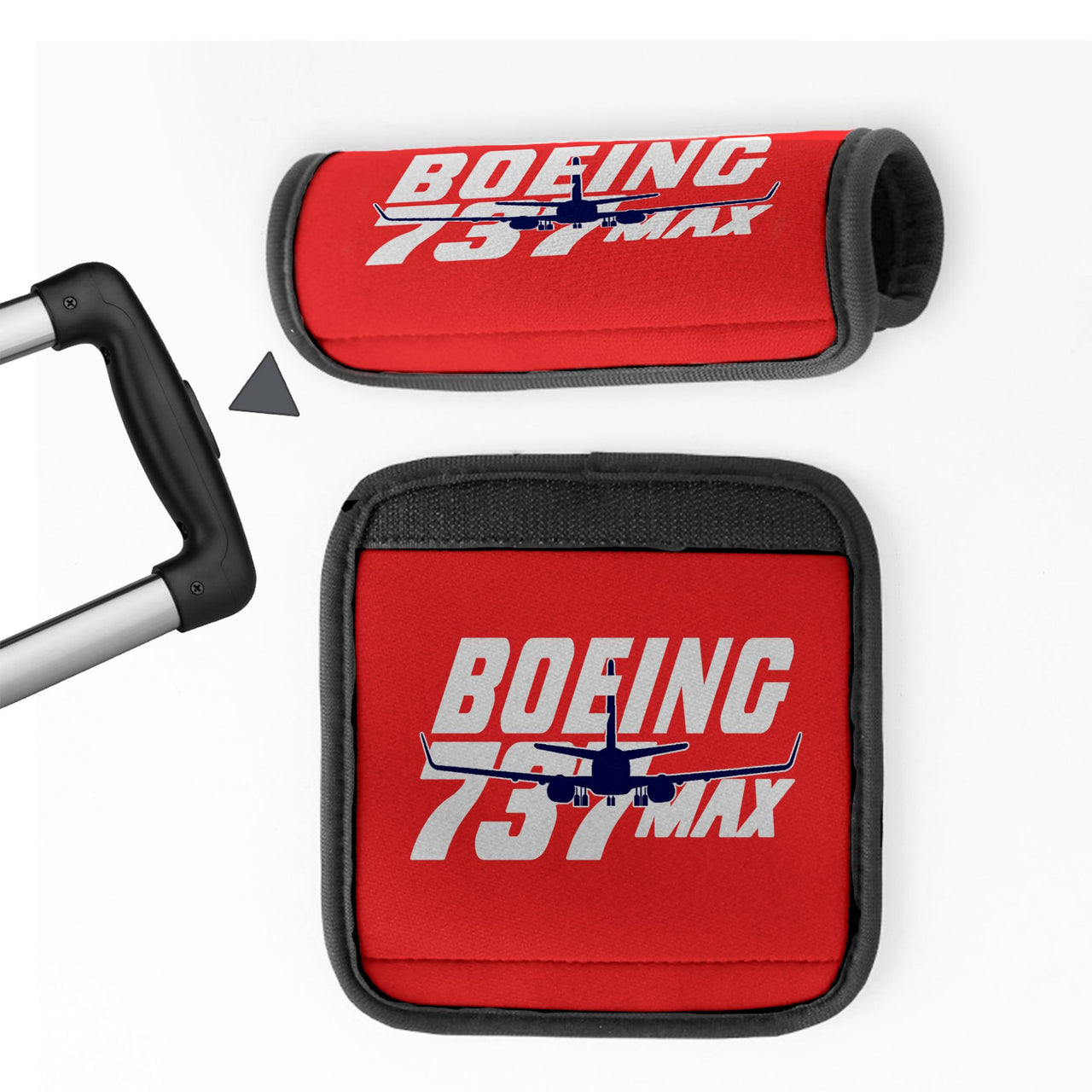 Amazing 737 Max Designed Neoprene Luggage Handle Covers