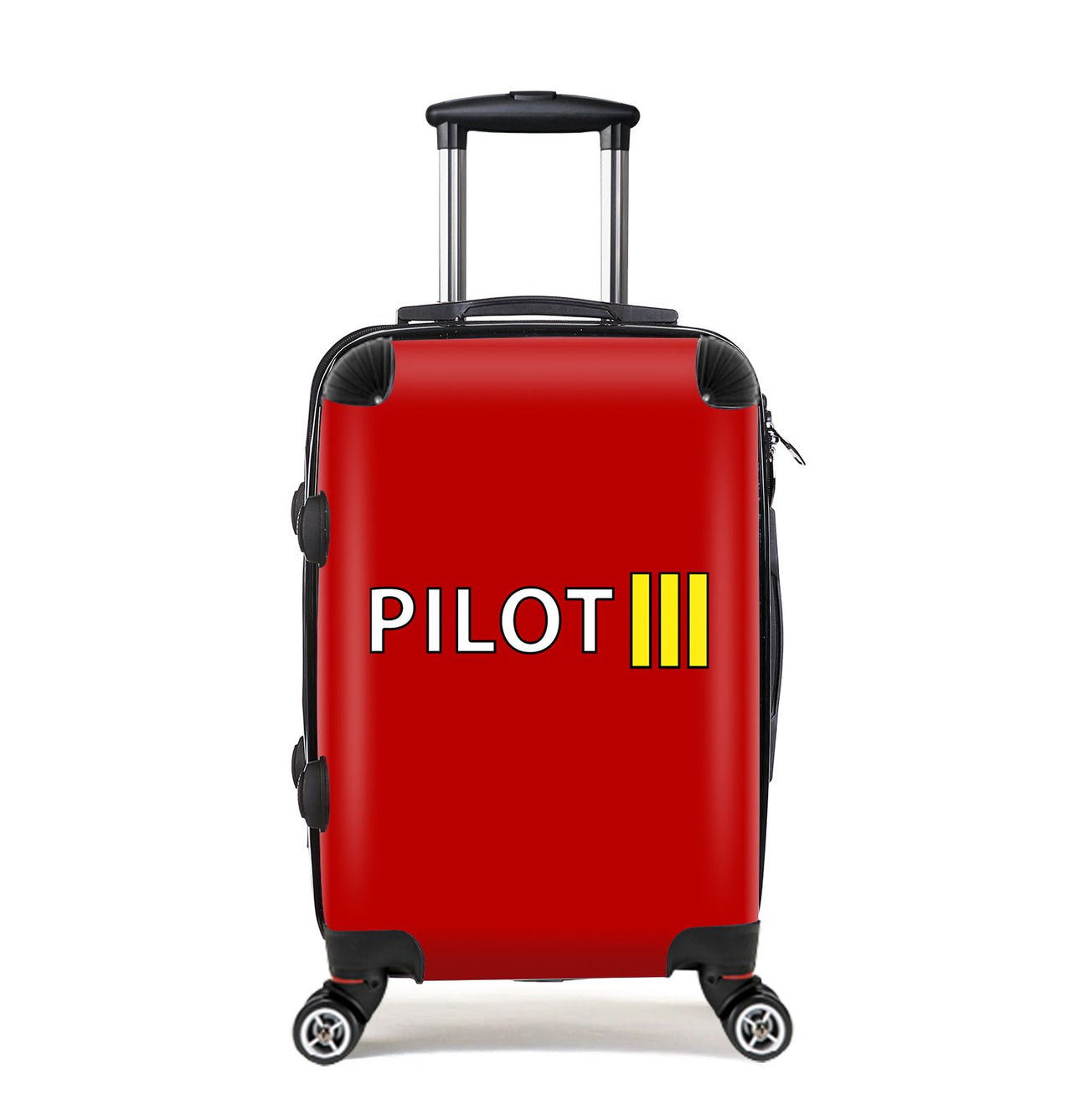 Pilot & Stripes (3 Lines) Designed Cabin Size Luggages