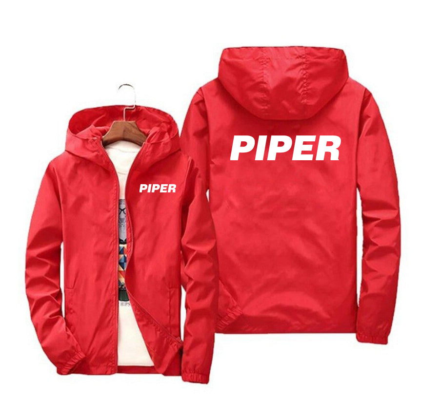 Piper & Text Designed Windbreaker Jackets