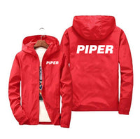 Thumbnail for Piper & Text Designed Windbreaker Jackets