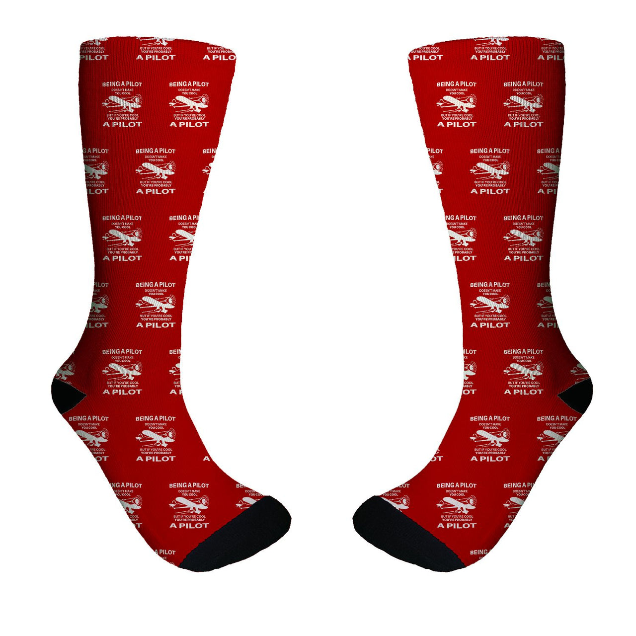 If You're Cool You're Probably a Pilot Designed Socks