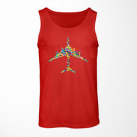 Thumbnail for Colourful Airplane Designed Tank Tops